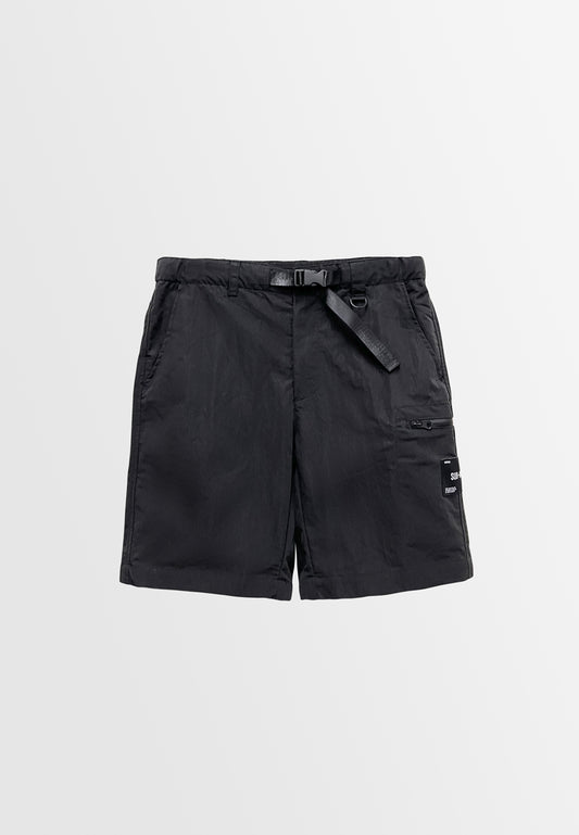 Men Cargo Short Pants - Black - S3M749