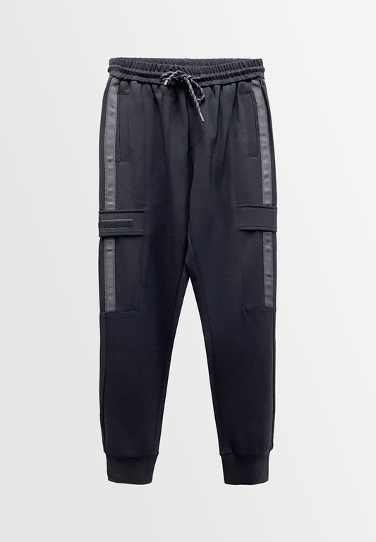 Men Long Jogger - Black - M3M621