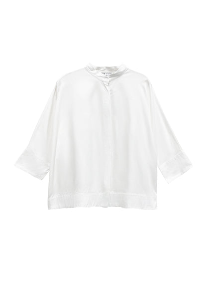 Women Oversized Blouse - White - S3W645