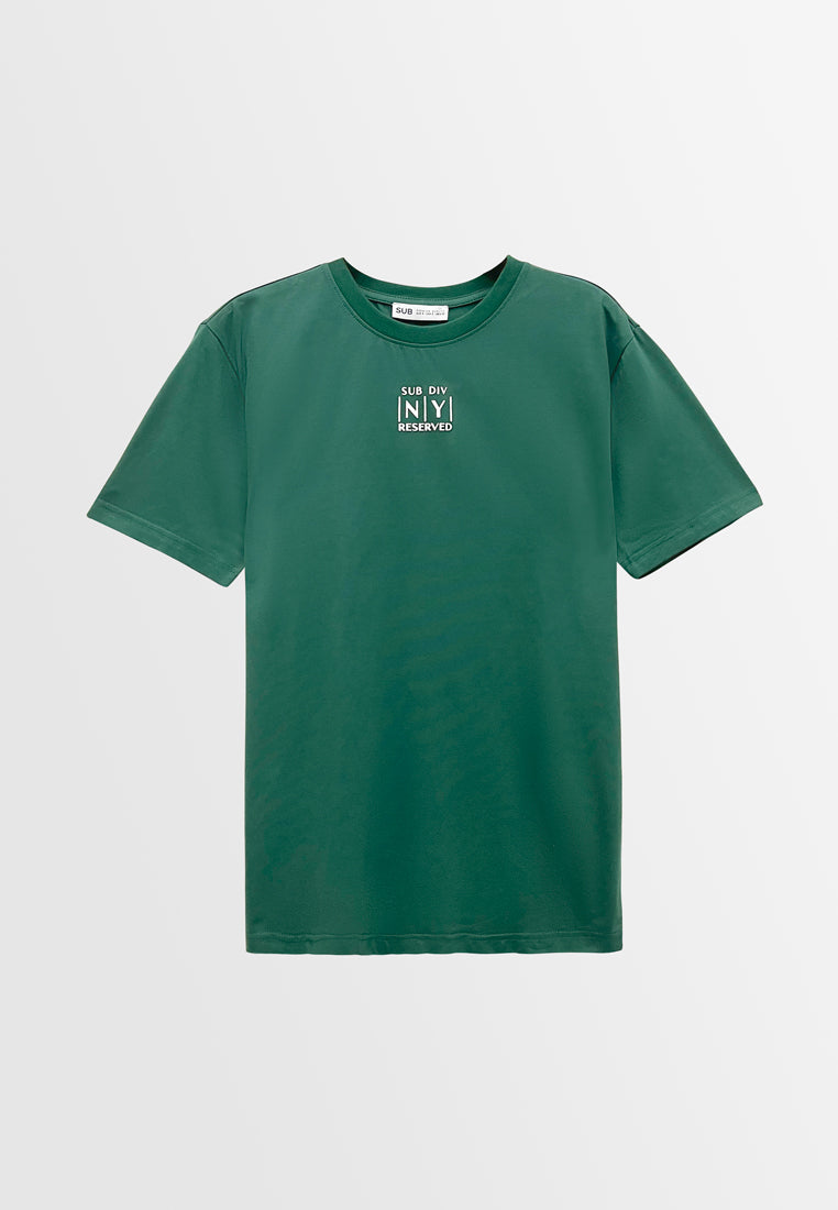 Men Short-Sleeve Graphic Tee - Dark Green - M3M830