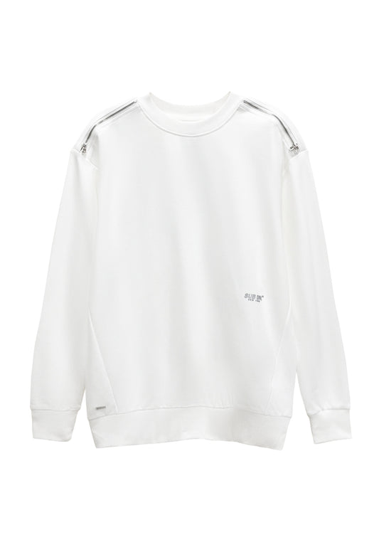 Men Long Sleeve Sweatshirt - White - H2M640