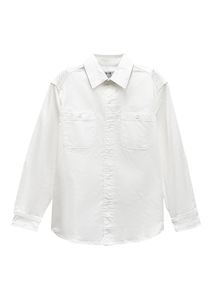 Men Long-Sleeve Shirt - White - S3M568