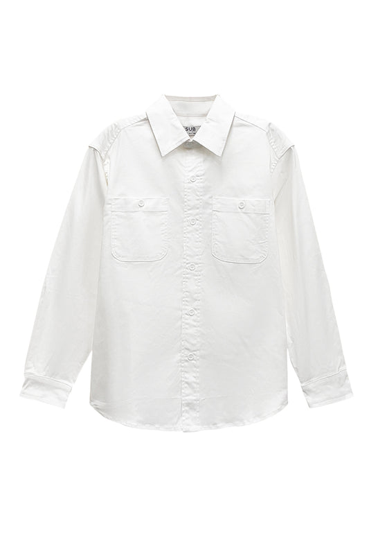 Men Long-Sleeve Shirt - White - S3M568