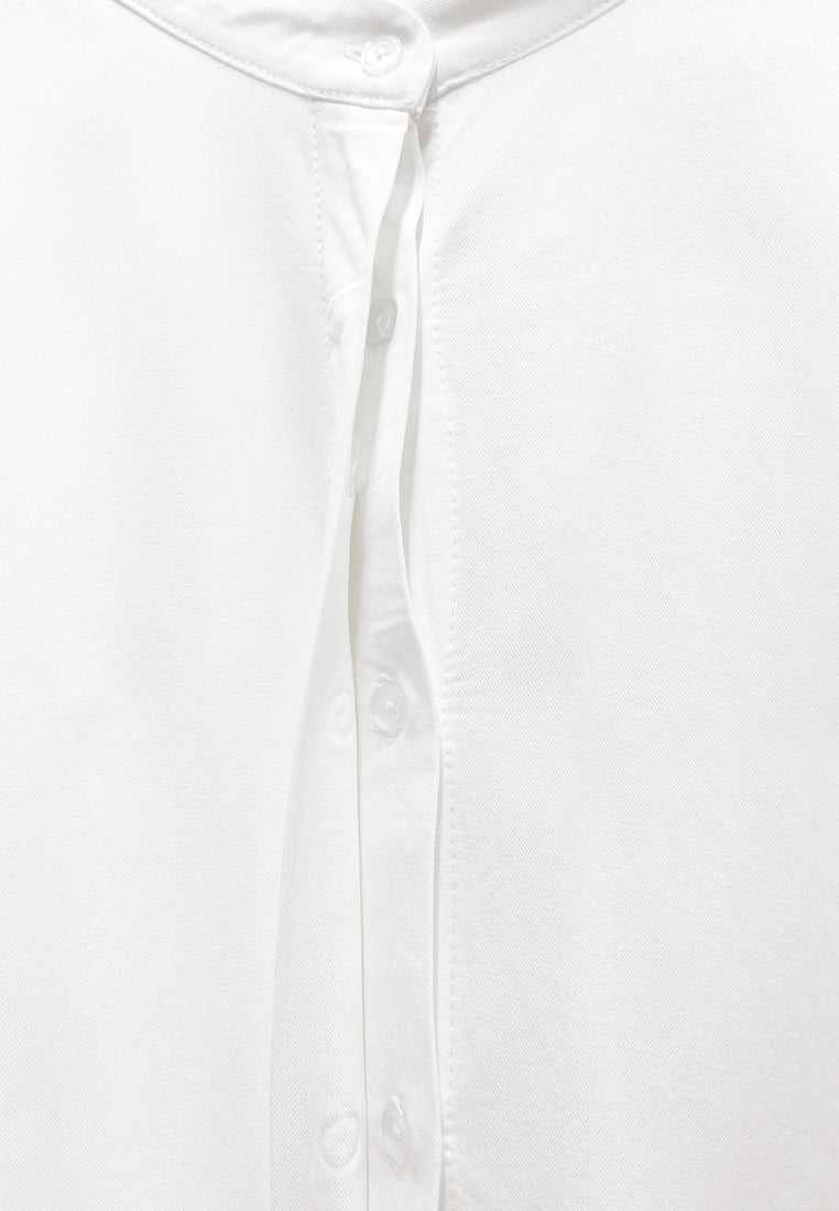 Women Oversized Blouse - White - S3W645