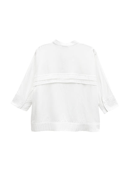 Women Oversized Blouse - White - S3W645