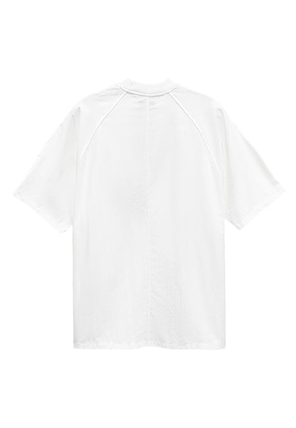 Men Short-Sleeve Fashion Tee - White - H2M716