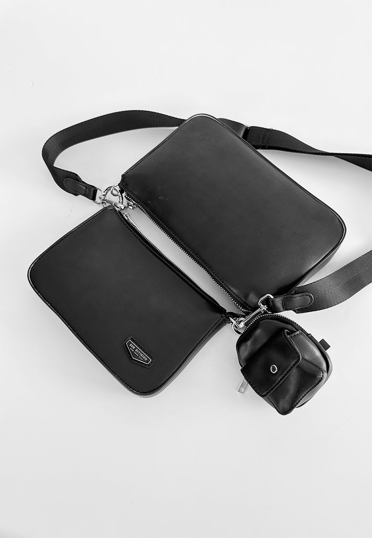 SUB DIVISION Sling Bag - Black - 310001