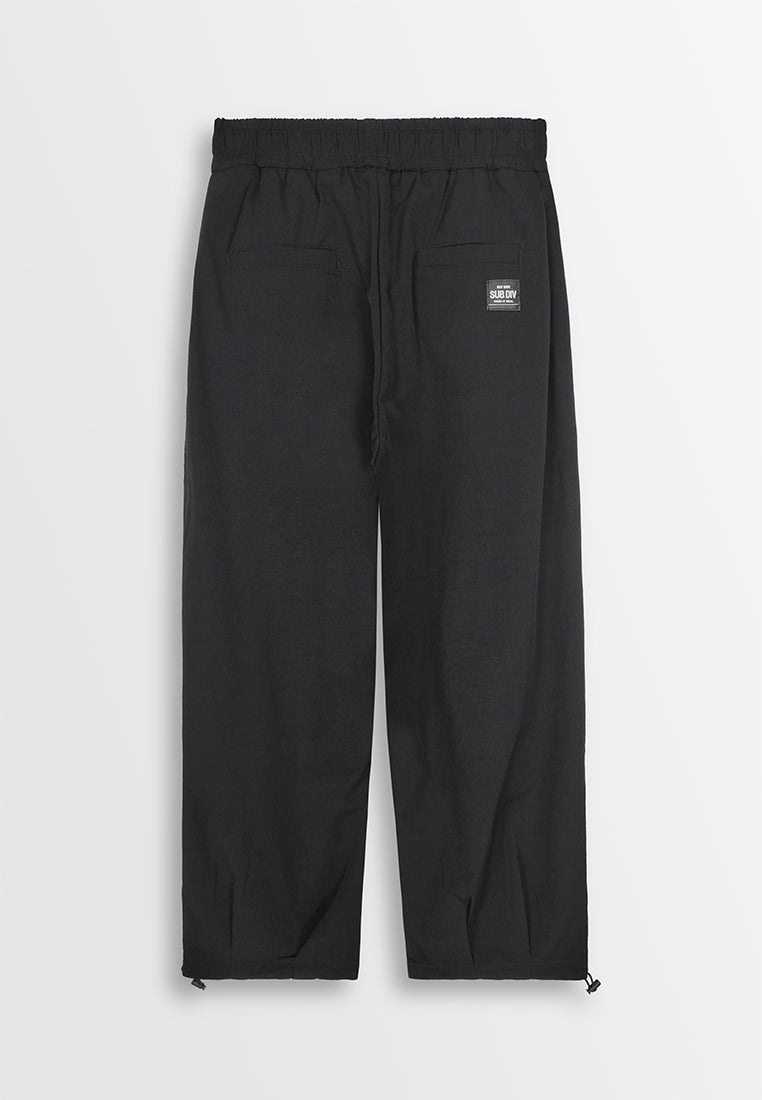 Men Woven Long Jogger - Black - 410260