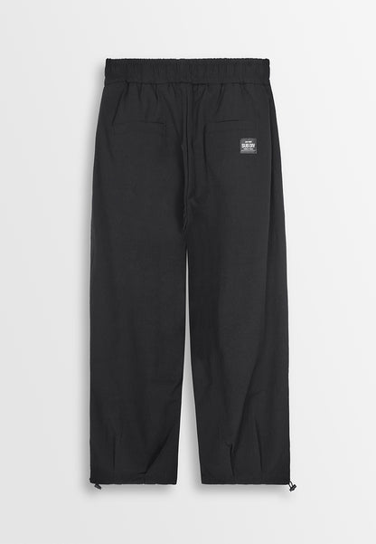 Men Woven Long Jogger - Black - 410260