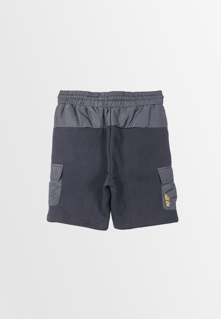 Men Cargo Short Jogger - Black - H2M647