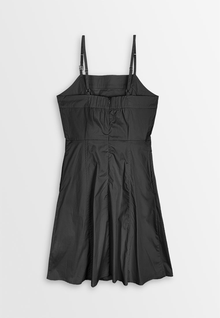 Women Strap Dress - Black - 410277