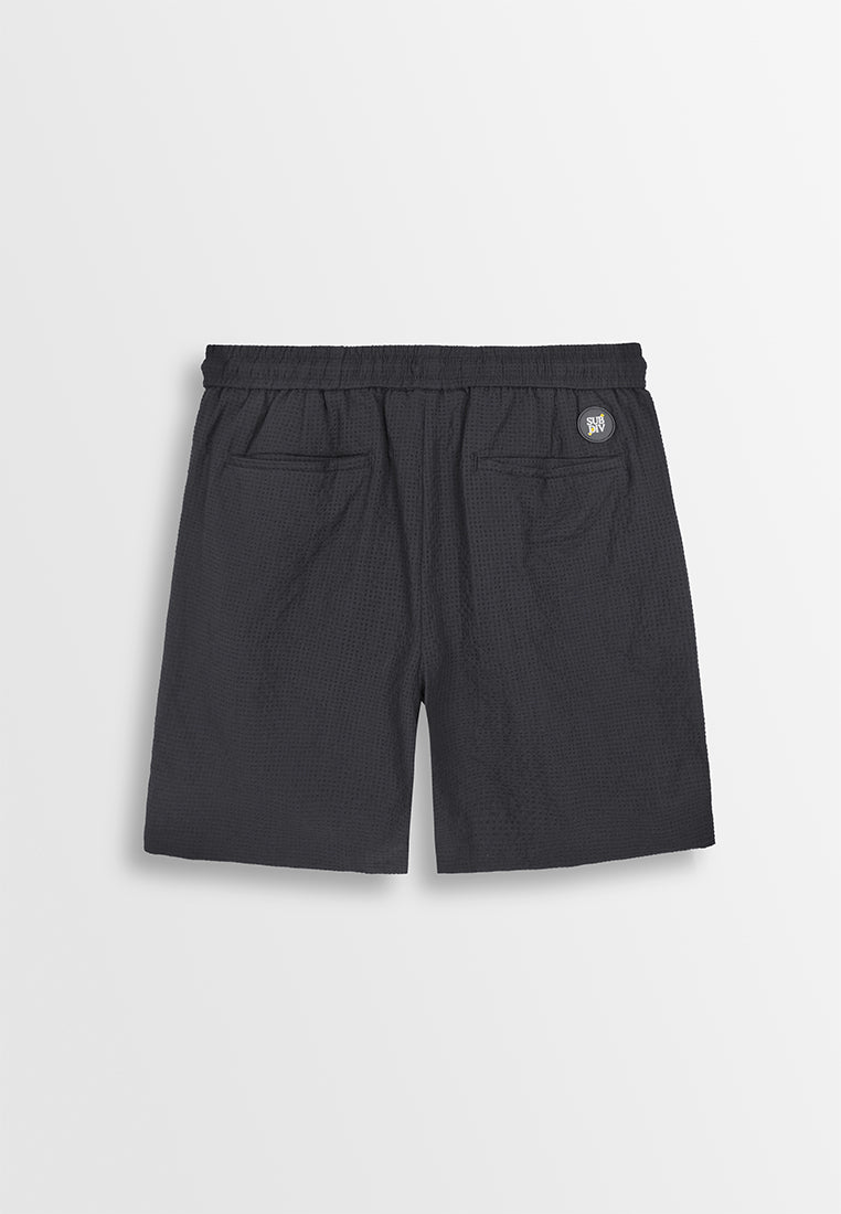 Men Woven Short Jogger - Black - 310120