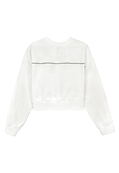 Women Long-Sleeve Sweatshirt - White - 310046