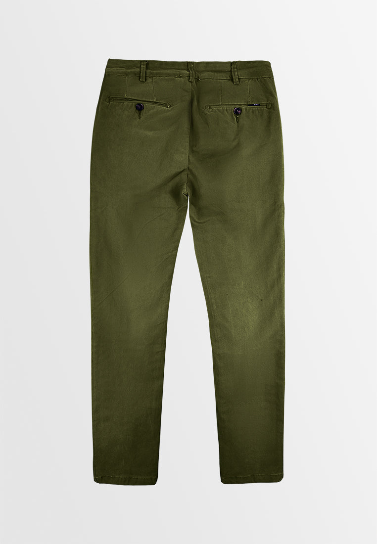 Men Slim Fit Long Pants - Army Green - S3M603