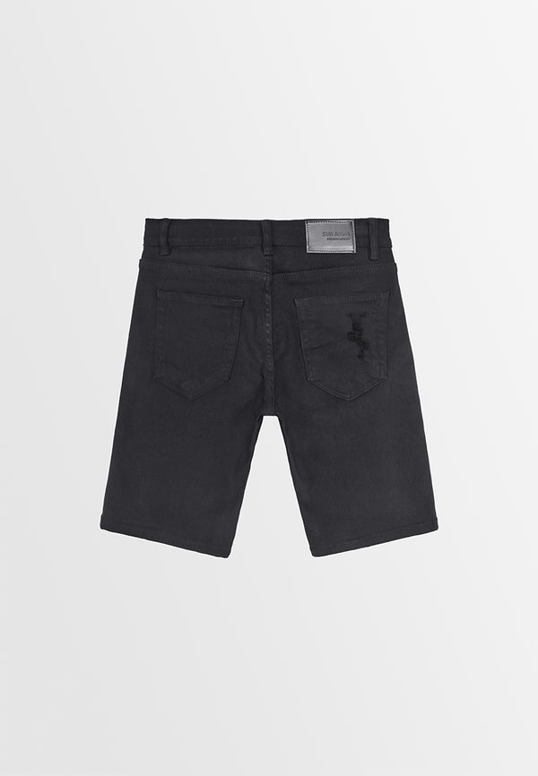 Men Short Jeans - Black - 410200