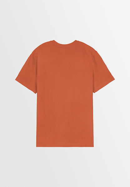 Men Short-Sleeve V-Neck Basic Tee - Orange - 410188