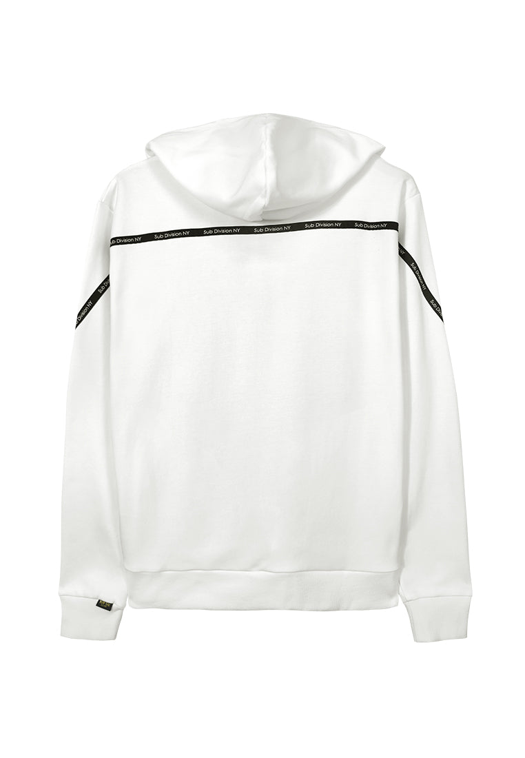 Men Long-Sleeve Sweatshirt Hoodies - White - 310019