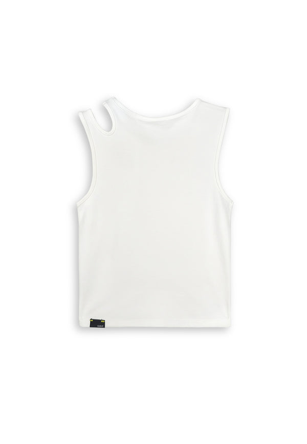 Women Sleeveless Top - White - 410281