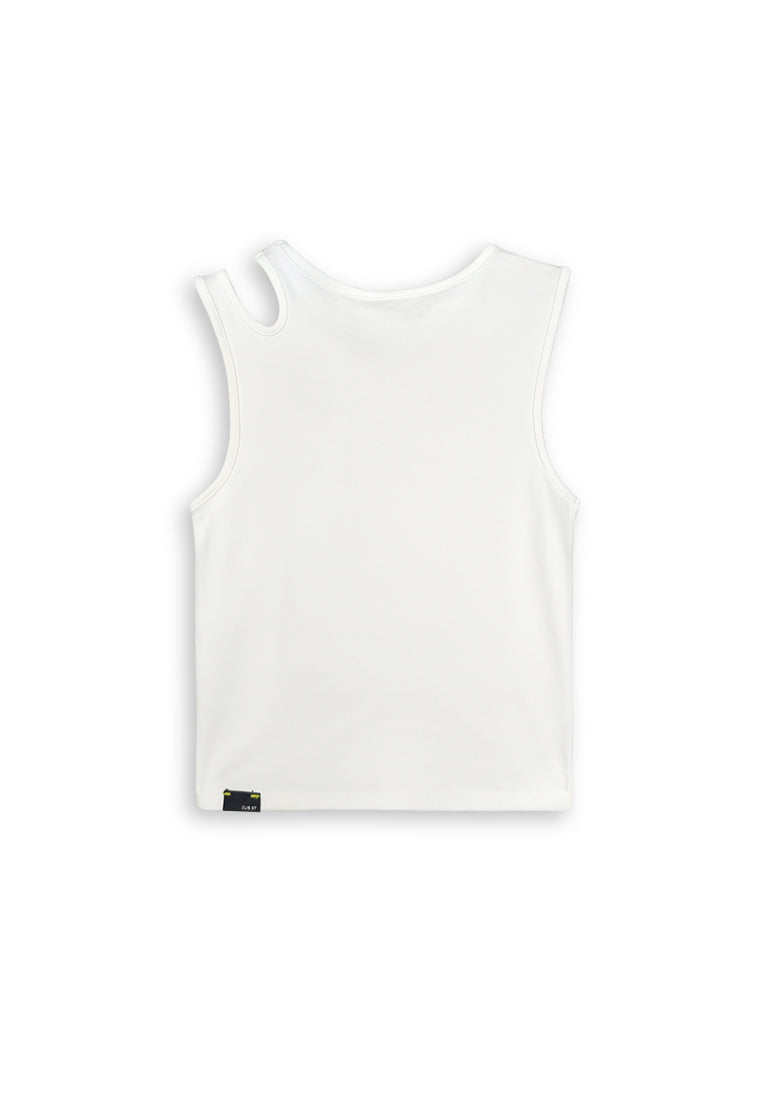 Women Sleeveless Top - White - 410281