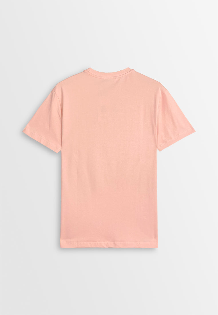 Men Short-Sleeve Graphic Tee - Pink - 410399