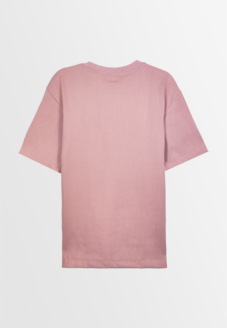 Men Short-Sleeve Fashion Tee - Pink - M3M865