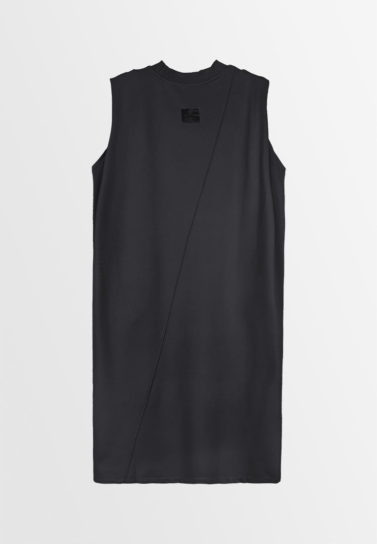 Women Sleeveless Dress - Black - 410080