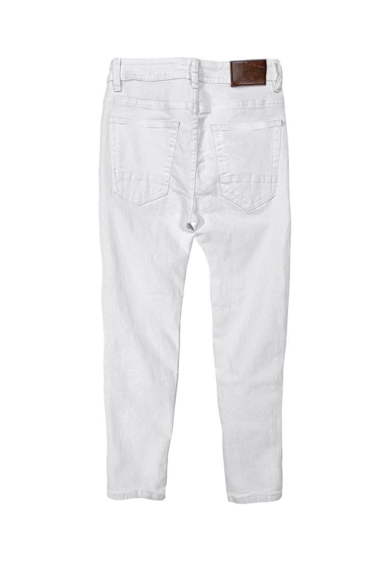 Men Skinny Fit Long Jeans - White - REM784