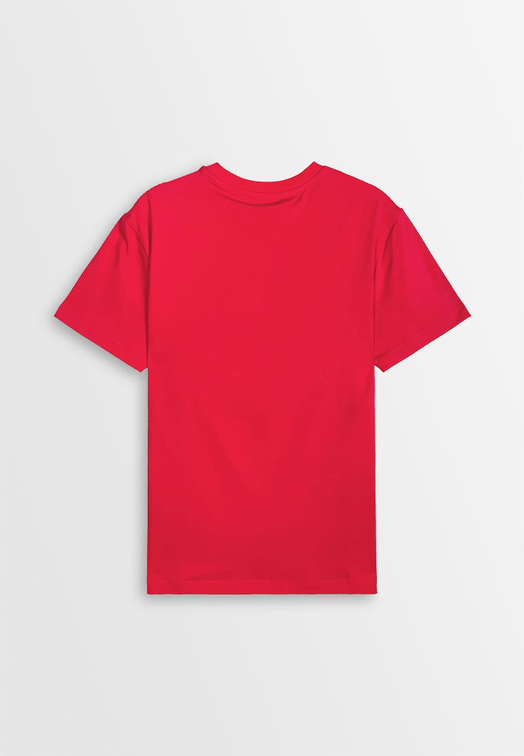 Men Short-Sleeve Basic Tee - Red - 410410