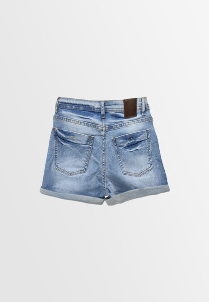 Women Short Jeans - Light Blue - F3W896