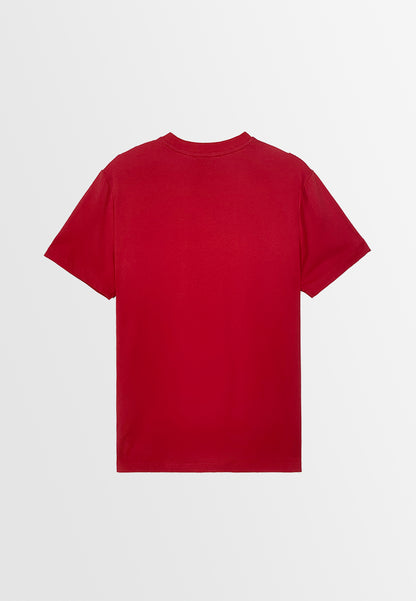 Men Short-Sleeve Graphic Tee - Red - 410027