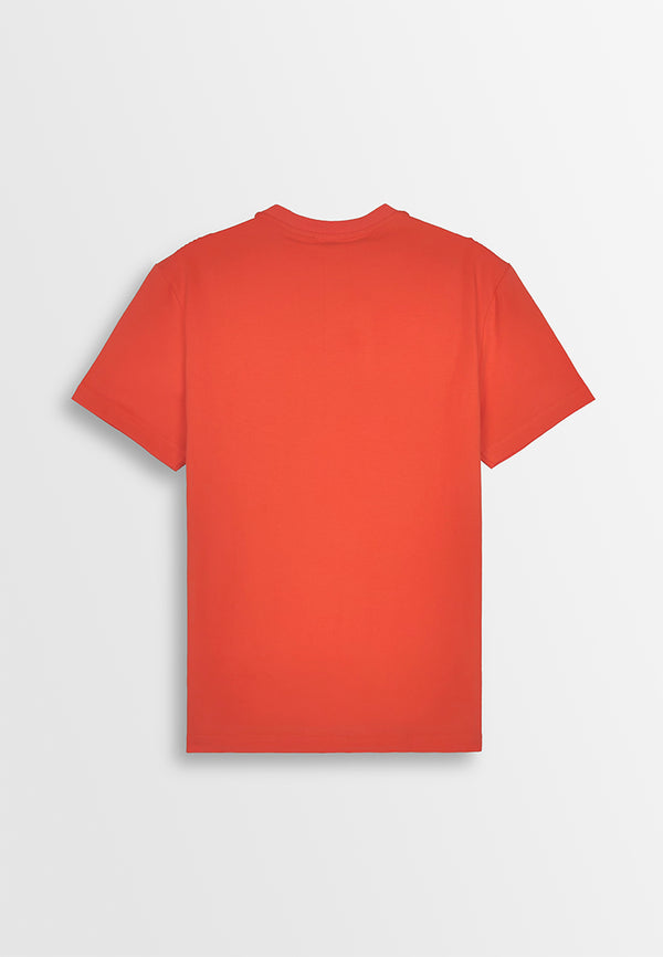 Men Short-Sleeve Graphic Tee - Orange - 410325