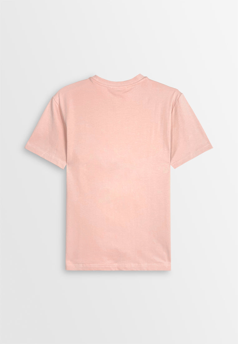 Men Short-Sleeve Basic Tee - Pink - 410411