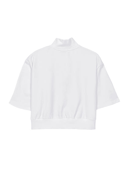 Women Short-Sleeve Sweatshirt - White - M3W762