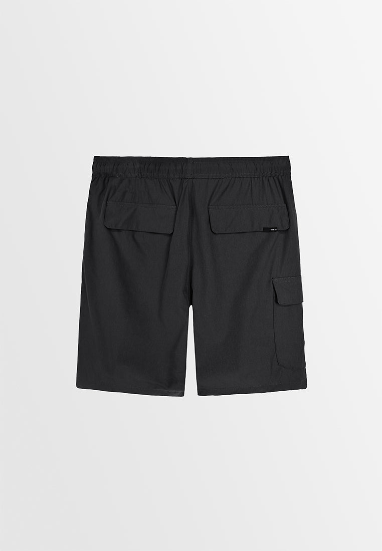 Men Woven Short Jogger - Black - 410053