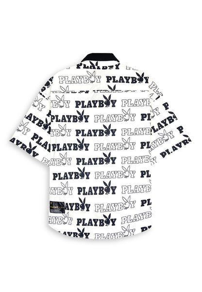 Playboy x SUB Men Oversized Short-Sleeve Shirt - Black - 410375