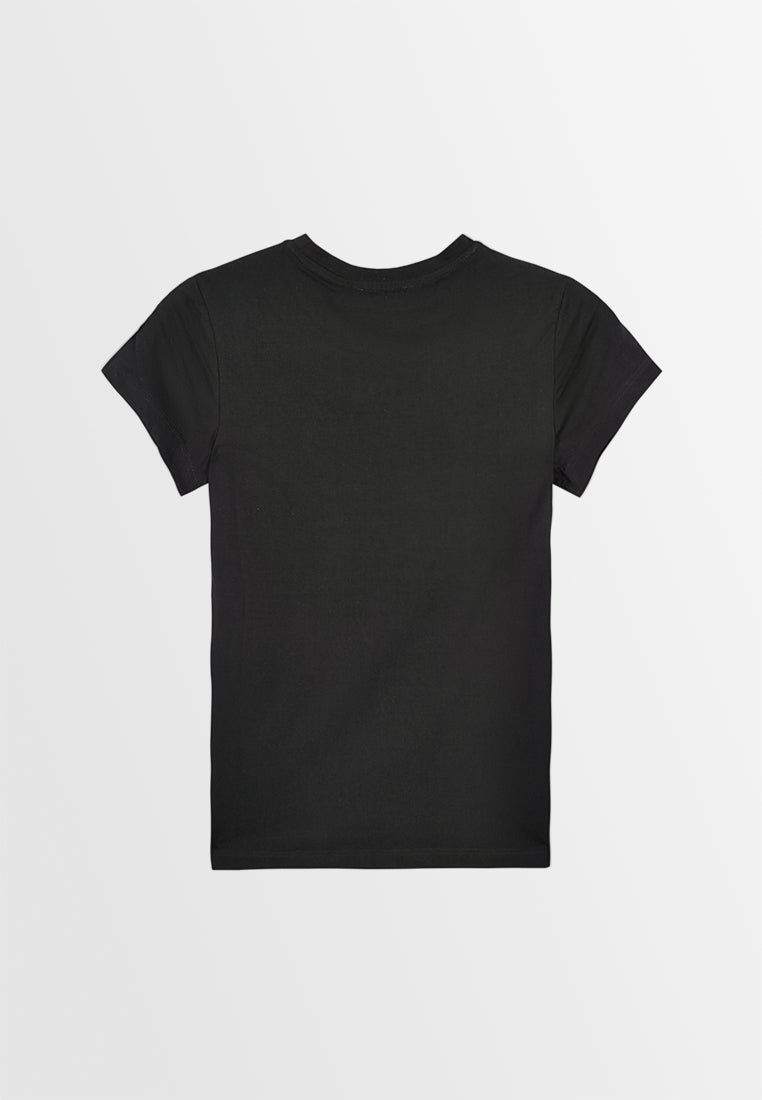 Women Short-Sleeve Graphic Tee - Black - M3W697