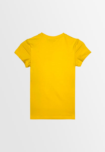 Women Short-Sleeve Graphic Tee - Yellow - 410030