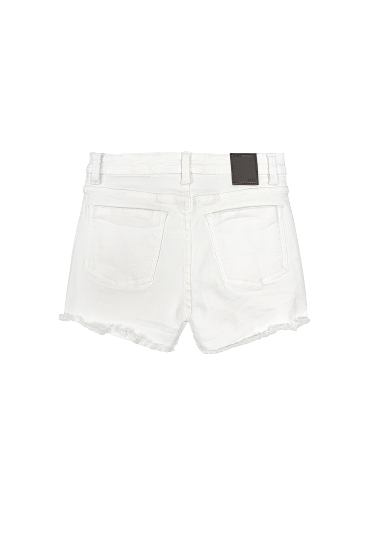 Women Short Jeans - White - 410129