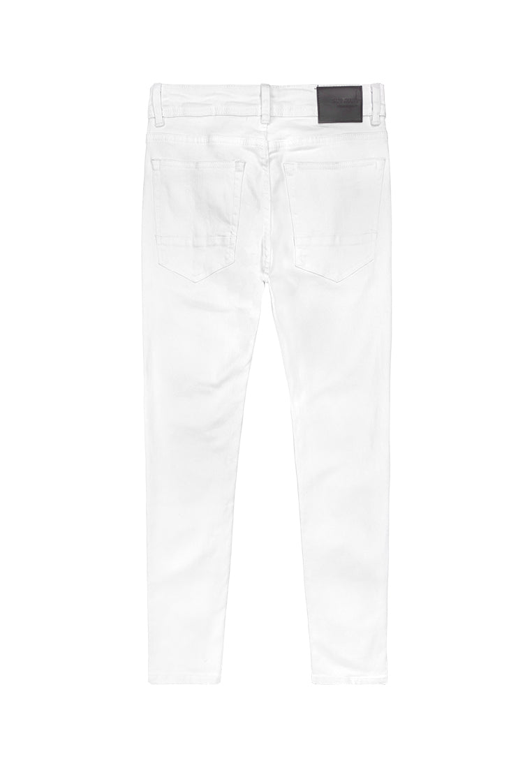 Men Skinny Fit Long Jeans - White - 410249