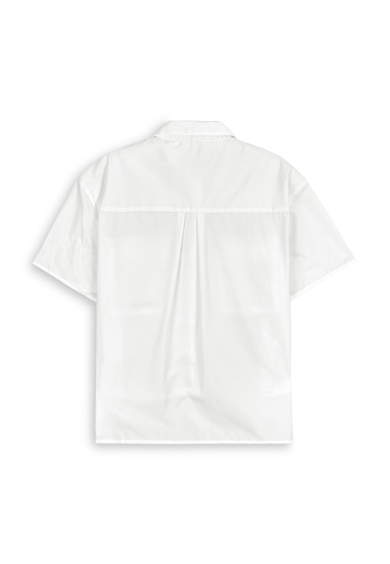 Women Short-Sleeve Shirt - White - 410334