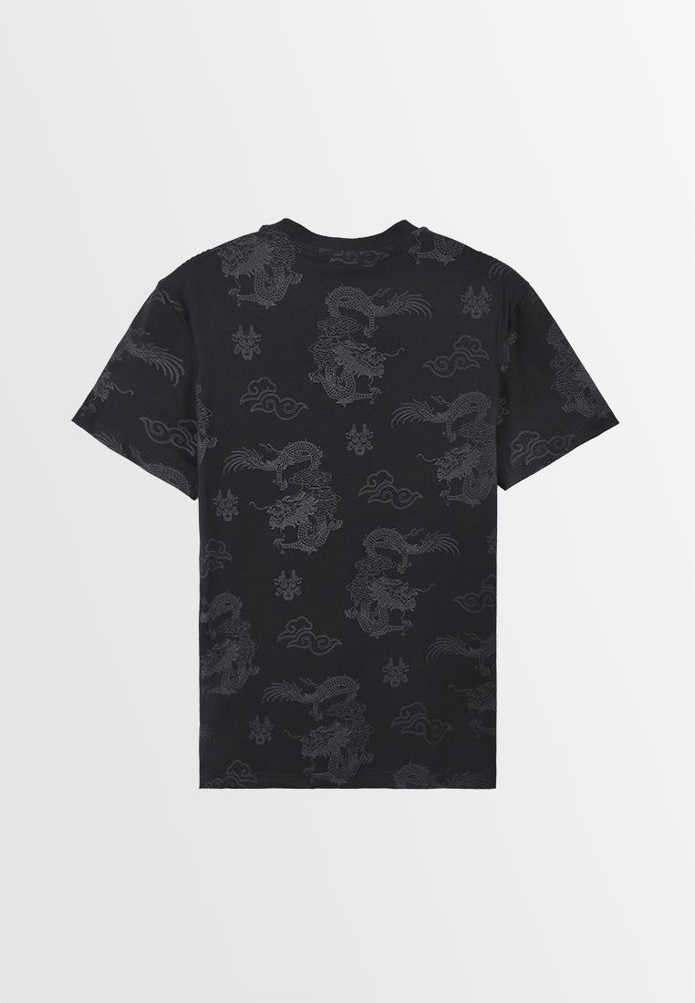 Men Short-Sleeve Graphic Tee - Black - 410031