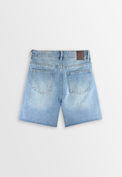 Women Denim Short - Light Blue - 410413