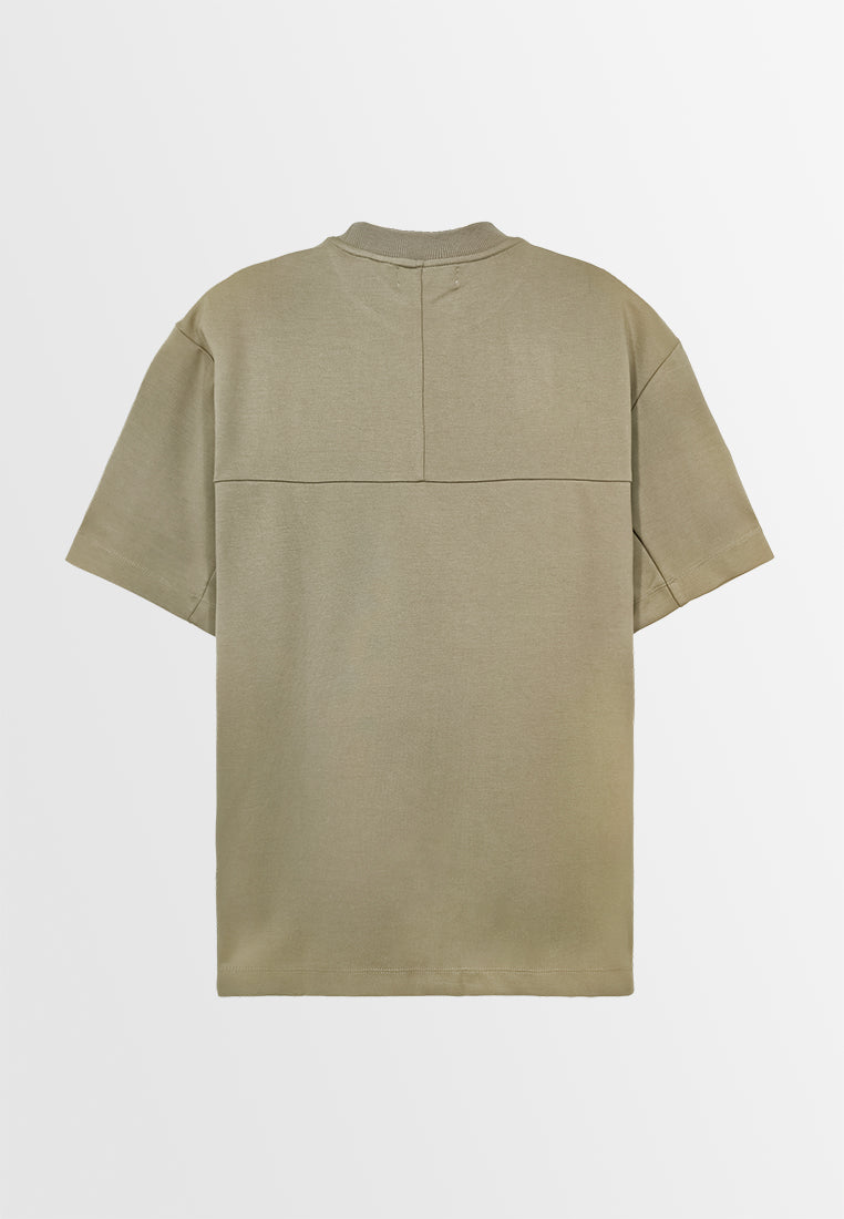 Men Short-Sleeve Fashion Tee - Khaki - F3M973