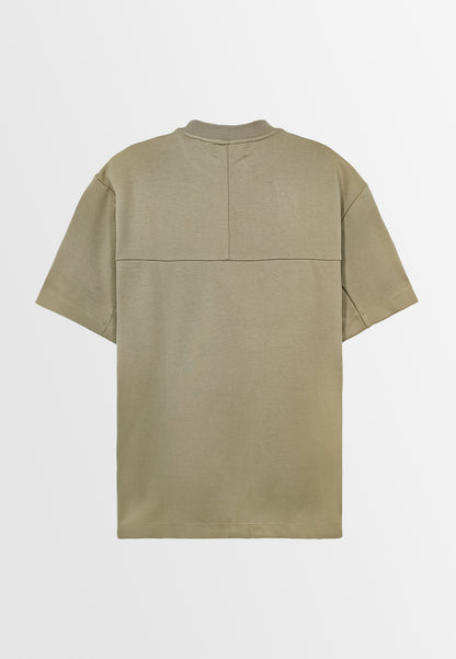 Men Short-Sleeve Fashion Tee - Khaki - F3M973