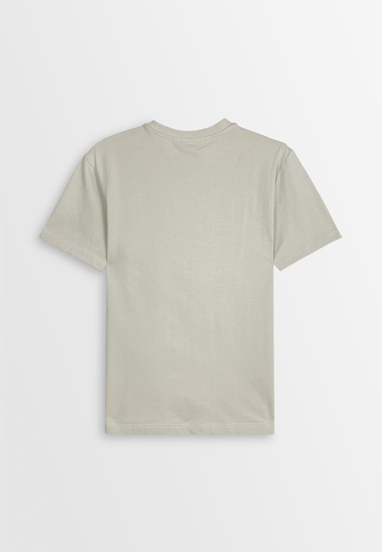 Men Short-Sleeve Basic Tee - Khaki - 510023