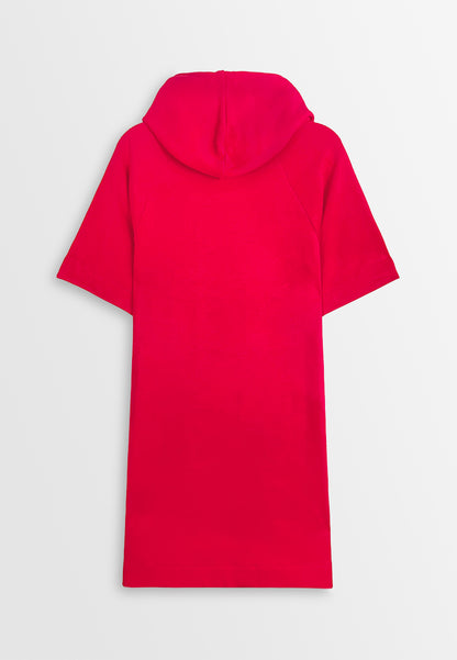 Women Sweatshirt Hoodies Dress - Red - 410358