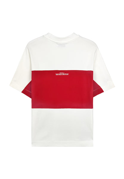 Men Oversized T-Shirt Short Sleeve - White - 410069