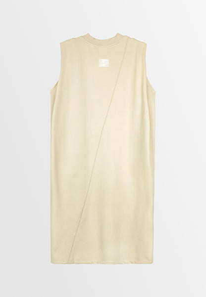 Women Sleeveless Dress - Khaki - 410079