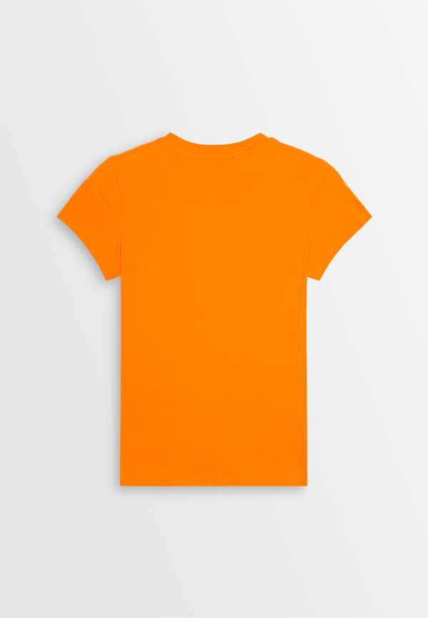 Women Short-Sleeve Graphic Tee - Orange - 410446