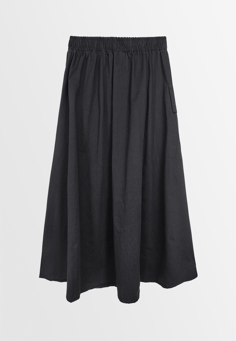 Women Long Skirt - Black - 410060